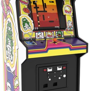 Quarter Arcades Numskull - Mini gabinete arcade oficial de Dig Dug de tamaño 1/4 de Numskull - Máquina de juego de arcade retro reproducible - Consola micro retro