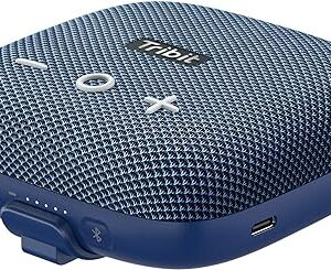 Tribit StormBox Micro 2 Altavoz portátil: 90 dB de sonido fuerte, graves profundos IP67 impermeable, altavoz pequeño, correa integrada, batería larga de 12 horas de reproducción para campamento al aire libre, ciclismo, rango Bluetooth de 120 pies