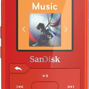 Reproductor de mp3 Clip Jam de SanDisk 16GB Rojo
