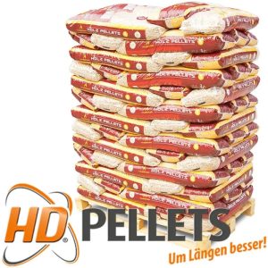 THÜRINGER HD pellets de madera 6mm ENplusA1, palet 65 x 15kg